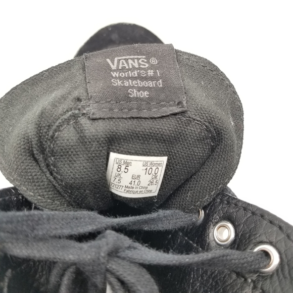 SOLD..Vans Black Suede Fringe Sk8 Hi Moc Style Sneakers - Picture 12 of 13